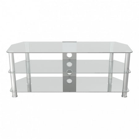 Chrome Legs AVF SDC600CM-A TV Stand with Cable Management for up to 32-inch TVs Black Glass Chrome Legs AVF SDC600CM-A TV Stand with Cable Management for up to 32-inch TVs Black Glass